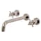 Kingston Brass Roman Tub Faucet, Polished Nickel, Wall Mount KS8026DX - alternate 1